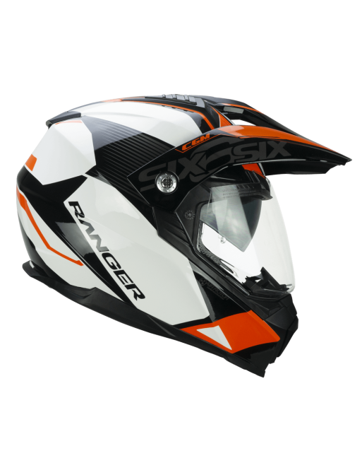 Casco Integrale CGM 666G TWIN RANGER Bianco Arancione