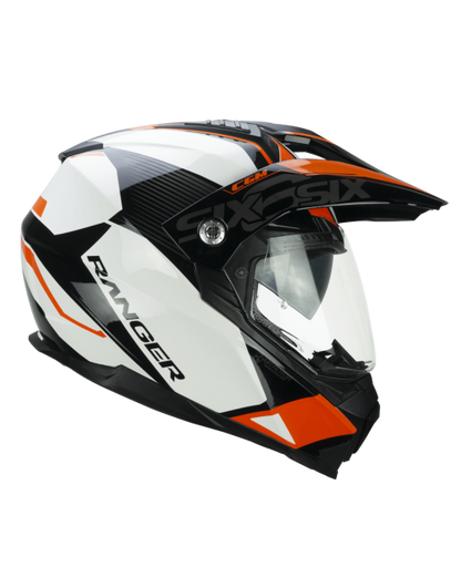 Casco Integrale CGM 666G TWIN RANGER Bianco Arancione