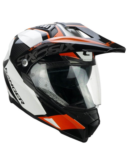 Casco Integrale CGM 666G TWIN RANGER Bianco Arancione