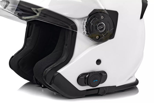 casco  Origine Palio 2.0 + BT casco da moto aperto bianco lucido